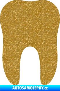 Samolepka Zub 001 stolička Ultra Metalic zlatá