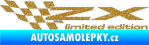 Samolepka ZX limited edition levá Ultra Metalic zlatá