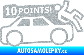 Samolepka 10 points  Ultra Metalic stříbrná metalíza