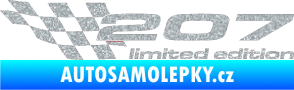 Samolepka 207 limited edition levá Ultra Metalic stříbrná metalíza