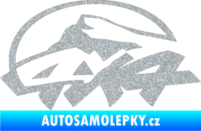 Samolepka 4x4 varianta 005 Ultra Metalic stříbrná metalíza
