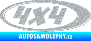 Samolepka 4x4 varianta 010 Ultra Metalic stříbrná metalíza