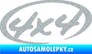 Samolepka 4x4 varianta 011 Ultra Metalic stříbrná metalíza