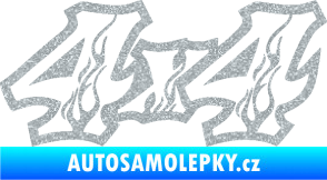 Samolepka 4x4 varianta 021 Ultra Metalic stříbrná metalíza