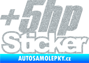 Samolepka + 5hp sticker 001 Ultra Metalic stříbrná metalíza
