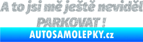 Samolepka A to jsi mě ještě neviděl PARKOVAT! Ultra Metalic stříbrná metalíza