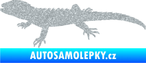 Samolepka Agama 001 levá Ultra Metalic stříbrná metalíza