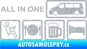 Samolepka All in one 003 nápis multifunkční vůz Ultra Metalic stříbrná metalíza