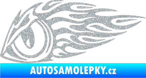 Samolepka Animal flames 016 levá zvířecí oko Ultra Metalic stříbrná metalíza