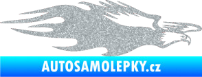 Samolepka Animal flames 030 pravá orel Ultra Metalic stříbrná metalíza