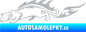 Samolepka Animal flames 056 levá puma Ultra Metalic stříbrná metalíza