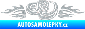Samolepka Animal flames 061 pravá had Ultra Metalic stříbrná metalíza