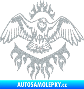 Samolepka Animal flames 068 pravá orel Ultra Metalic stříbrná metalíza