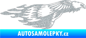 Samolepka Animal flames 076 pravá orel Ultra Metalic stříbrná metalíza