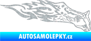 Samolepka Animal flames 080 pravá gepard Ultra Metalic stříbrná metalíza