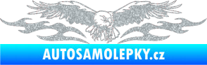 Samolepka Animal flames 100 pravá orel Ultra Metalic stříbrná metalíza