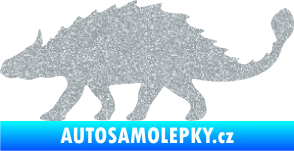 Samolepka Ankylosaurus 001 levá Ultra Metalic stříbrná metalíza