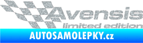 Samolepka Avensis limited edition levá Ultra Metalic stříbrná metalíza