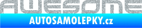 Samolepka Awesome Ultra Metalic stříbrná metalíza