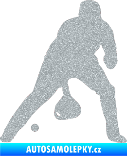 Samolepka Baseball 006 pravá Ultra Metalic stříbrná metalíza