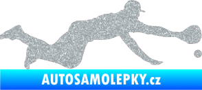 Samolepka Baseball 015 pravá Ultra Metalic stříbrná metalíza