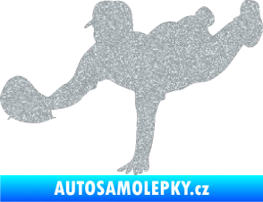 Samolepka Baseball 016 levá Ultra Metalic stříbrná metalíza