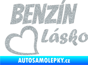 Samolepka Benzín Lásko Ultra Metalic stříbrná metalíza
