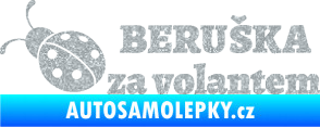 Samolepka Beruška za volantem Ultra Metalic stříbrná metalíza