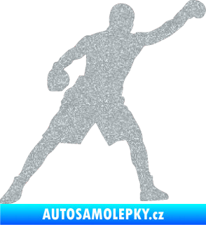 Samolepka Boxer 002 pravá Ultra Metalic stříbrná metalíza
