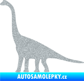 Samolepka Brachiosaurus 001 levá Ultra Metalic stříbrná metalíza
