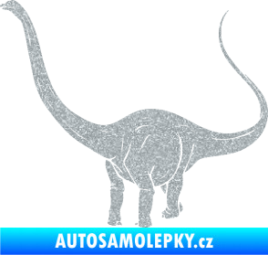 Samolepka Brachiosaurus 002 levá Ultra Metalic stříbrná metalíza
