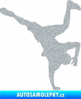 Samolepka Breakdance 001 pravá Ultra Metalic stříbrná metalíza