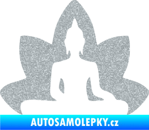 Samolepka Budha 003 pravá  Ultra Metalic stříbrná metalíza