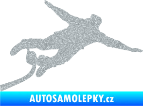 Samolepka Bungee jumping 001 pravá Ultra Metalic stříbrná metalíza