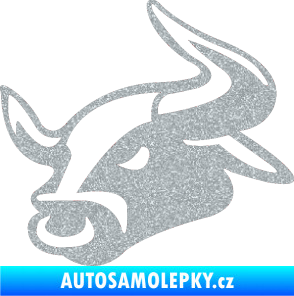 Samolepka Býk 001 levá Ultra Metalic stříbrná metalíza
