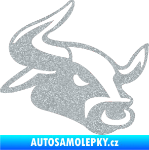 Samolepka Býk 001 pravá Ultra Metalic stříbrná metalíza