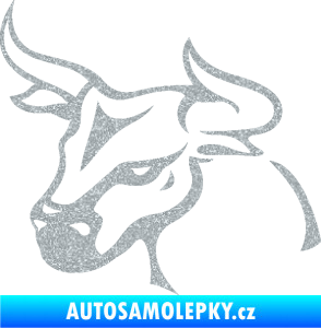 Samolepka Býk 005 levá Ultra Metalic stříbrná metalíza