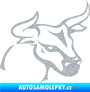 Samolepka Býk 005 pravá Ultra Metalic stříbrná metalíza