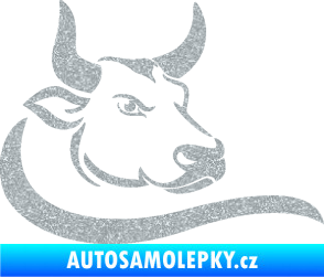 Samolepka Býk 008 pravá Ultra Metalic stříbrná metalíza