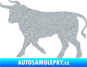 Samolepka Býk 011 levá Ultra Metalic stříbrná metalíza