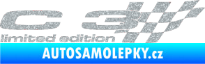 Samolepka C3 limited edition pravá Ultra Metalic stříbrná metalíza