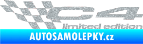 Samolepka C4 limited edition levá Ultra Metalic stříbrná metalíza