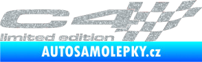 Samolepka C4 limited edition pravá Ultra Metalic stříbrná metalíza