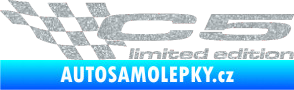 Samolepka C5 limited edition levá Ultra Metalic stříbrná metalíza