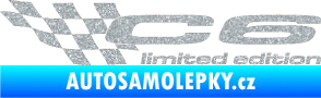Samolepka C6 limited edition levá Ultra Metalic stříbrná metalíza