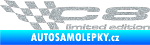 Samolepka C8 limited edition levá Ultra Metalic stříbrná metalíza