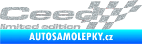 Samolepka Ceed limited edition pravá Ultra Metalic stříbrná metalíza