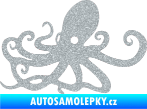 Samolepka Chobotnice 001 levá Ultra Metalic stříbrná metalíza