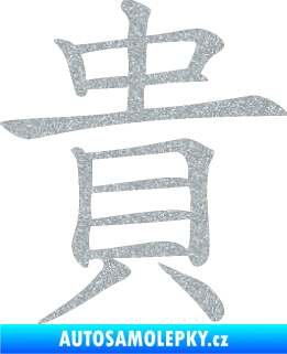 Samolepka Čínský znak Expensive Ultra Metalic stříbrná metalíza