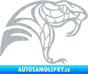 Samolepka Cobra 003 pravá Ultra Metalic stříbrná metalíza